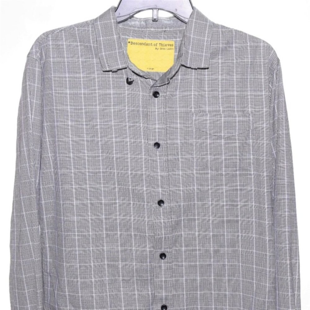 Descendant of Thieves XL Brown Black White Checks